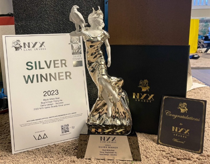  BugOnDesk Yitong Hu Shines Bright with Silver Medal for Black White Bear!
