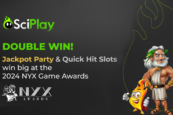 Sciplay won TWO NYX Game Awards for our mobile games!