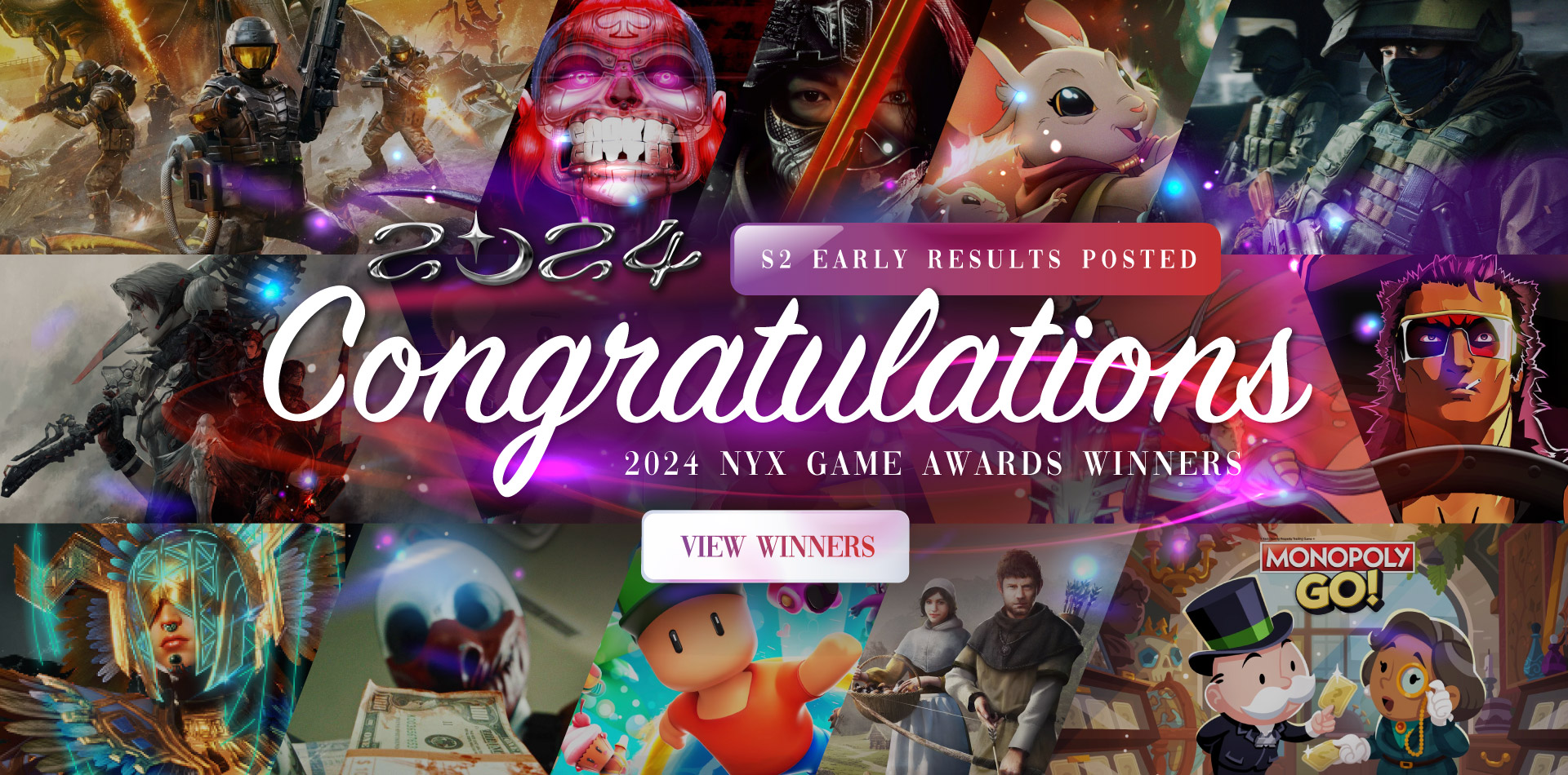 Early Winners Announced for Season 2 of the 2024 NYX Game Awards!